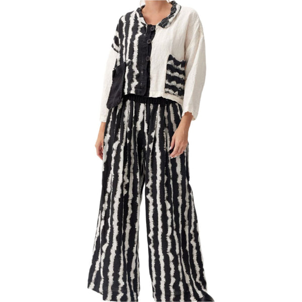 Mara Gibbucci Jacket, Crop, Black/White XS, S & M