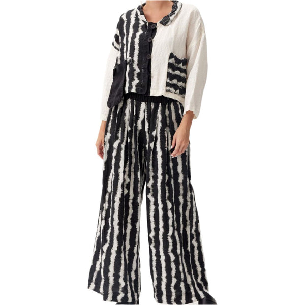 Mara Gibbucci Pants, Black/White XS, S, M & L
