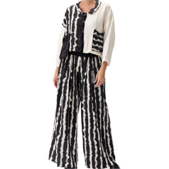Mara Gibbucci Pants, Black/White XS, S, M & L