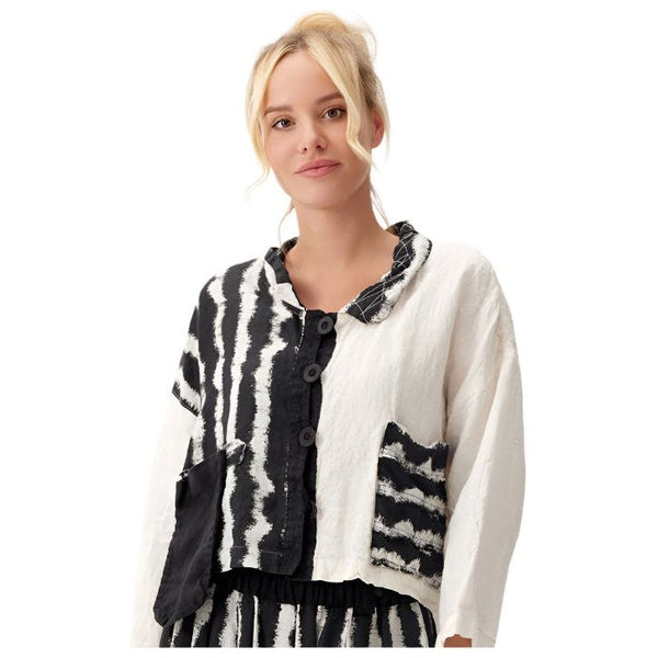 Mara Gibbucci Jacket, Crop, Black/White XS, S & M