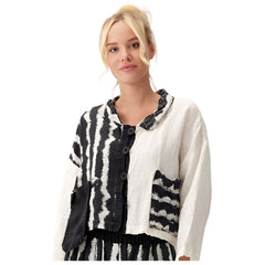 Mara Gibbucci Jacket, Crop, Black/White XS, S & M