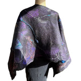Enchanted Fibers Shawl, Purple/Silver, OS