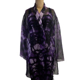 Diane Katz Designs Jacket, Organza, Long, Grape/Black/White, S