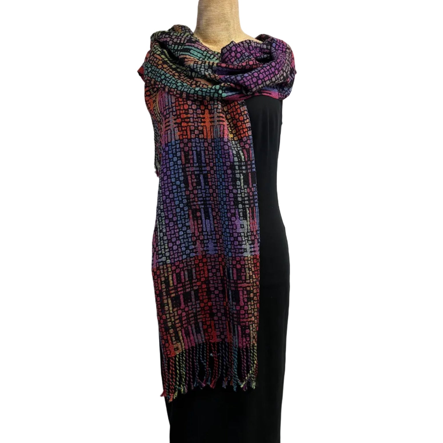 Muffy Young Shawl, Mosaic Plus, Vibrant