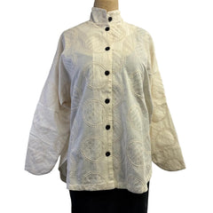 M Square Shirt, Circular, Ivory S, M & L
