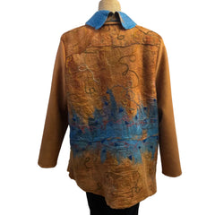 Lyndy Runyon Jacket/Coat, Western, Gold, S