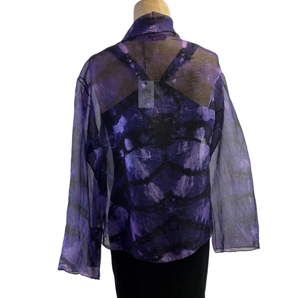 Diane Katz Designs Jacket, Organza, Lilac/Black, S