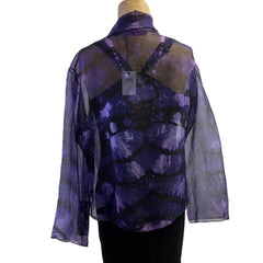 Diane Katz Designs Jacket, Organza, Lilac/Black, S