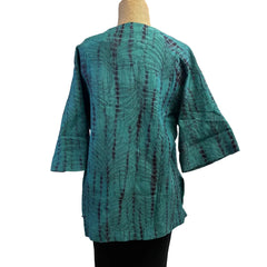 Neeru Kumar Tunic, Turquoise/Burgundy M & L