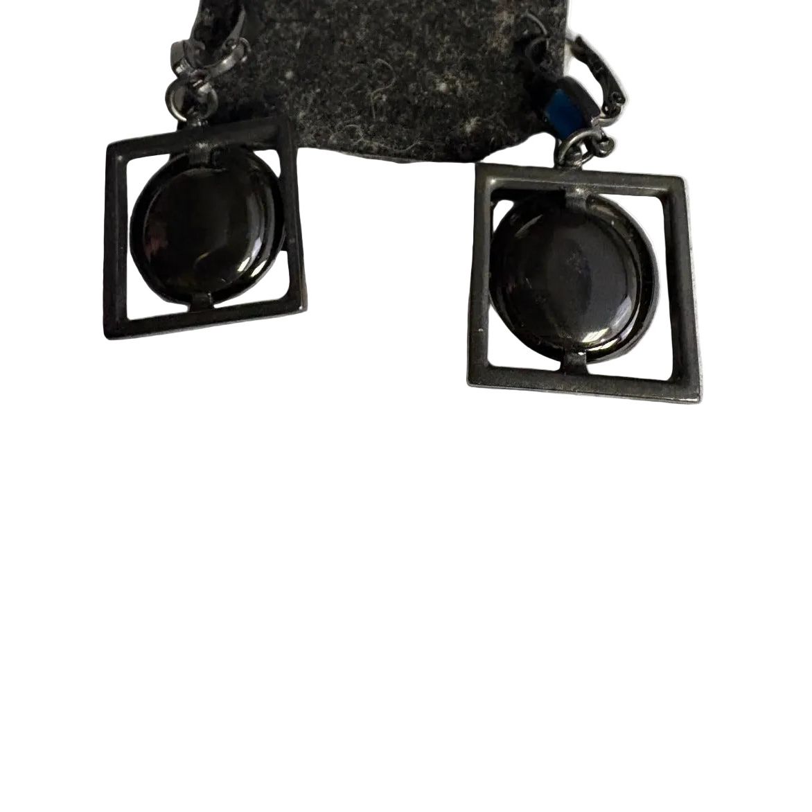 Thierry Joo Earrings, Reversible, Blue/Black