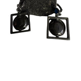 Thierry Joo Earrings, Reversible, Blue/Black