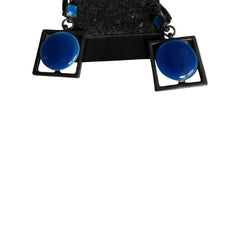 Thierry Joo Earrings, Reversible, Blue/Black