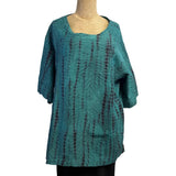 Neeru Kumar Tunic, Turquoise/Burgundy M & L