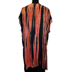 Doshi Vest, Shibori-Dyed Floating, Chestnut, S/M