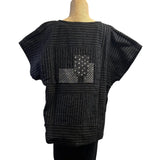 Yaza Top, Suree Summer, Black Patches S & M/L