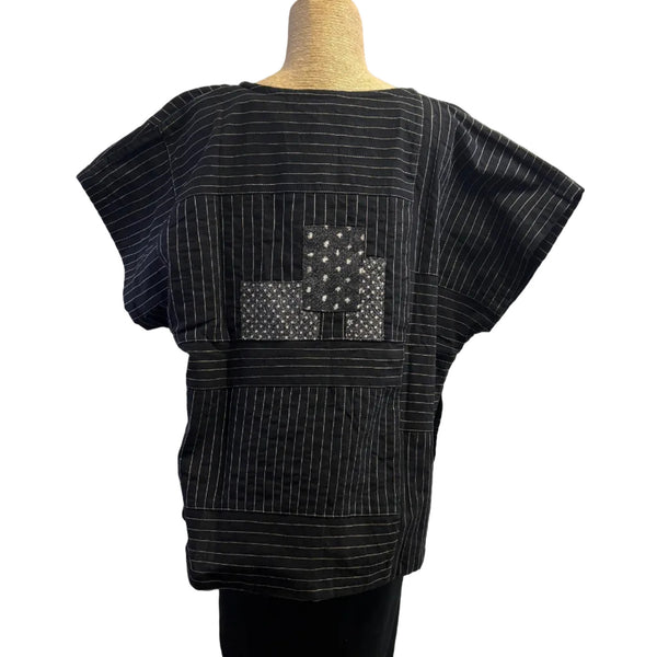 Yaza Top, Suree Summer, Black Patches S & M/L