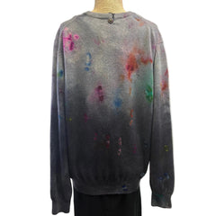 Galadriel Mattei Sweater, Crewneck, Grey/Multi Blossoms, S