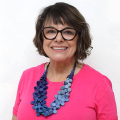 Sylca Designs Necklace,Gillian, Ombre Blue