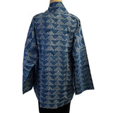 Sudarshan Jacket, Indigo/White, Chevrons, M/L