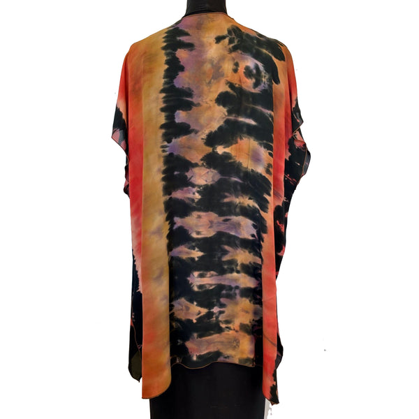 Doshi Vest, Shiori-Dyed Floating, Fire Brick, M/L