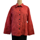 M Square Shirt, Ellen, Scarlet S, M & L