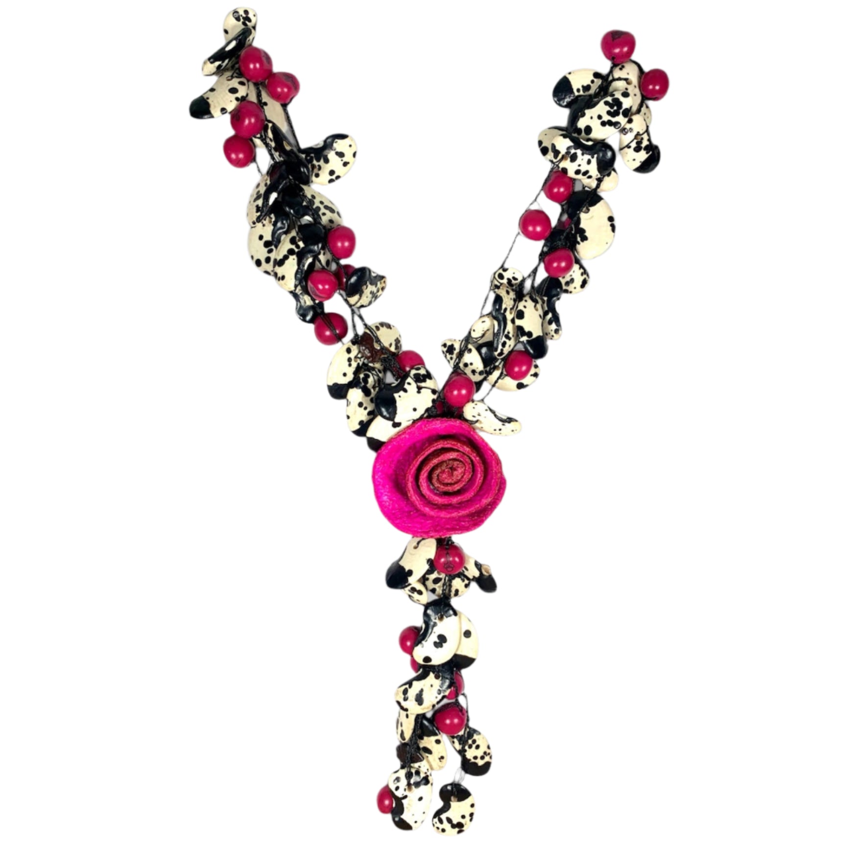 Lula Castillo Necklace, Lima, Pink Rose