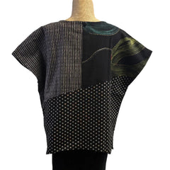 Yaza Topper, Kasur Patchwork, Black  L/XL