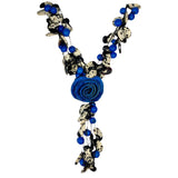 Lula Castillo Necklace, Lima, Blue Rose