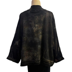 Cynthia Ashby Sweater, V-Neck, Nova, Black/Bronze/Burgundy, Fits M-XL