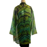 Diane Katz Designs Jacket, Organza, Long, Green/Kiwi, M