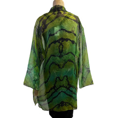 Diane Katz Designs Jacket, Organza, Long, Green/Kiwi, M