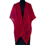 Doshi Wrap, Sheer Delight, Bright Red, OS