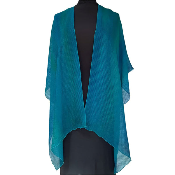 Doshi Wrap, Sheer Delight, Aqua, OS