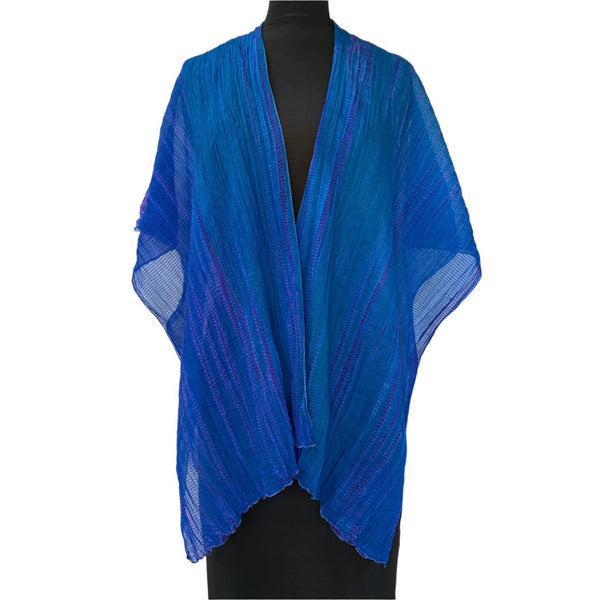 Doshi Wrap, Sheer Delight, Electric Blue, OS