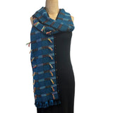 Pamela Whitlock Scarf, Blue/Black/Multi Front
