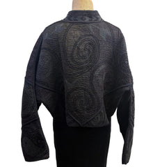 NAMAI Kantha Jacket, Reversible, Cropped, Black S/M