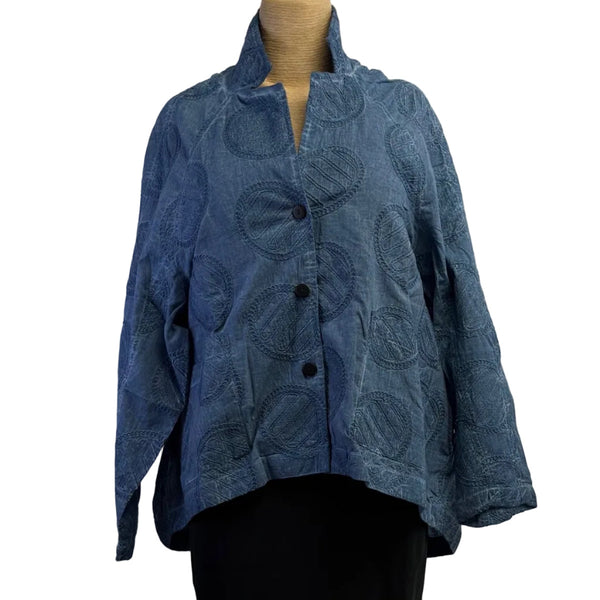 M Square Shirt, Ruby, Blue S, M & L