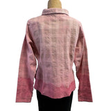 Deborah Cross Shirt, Pink Ombre, S