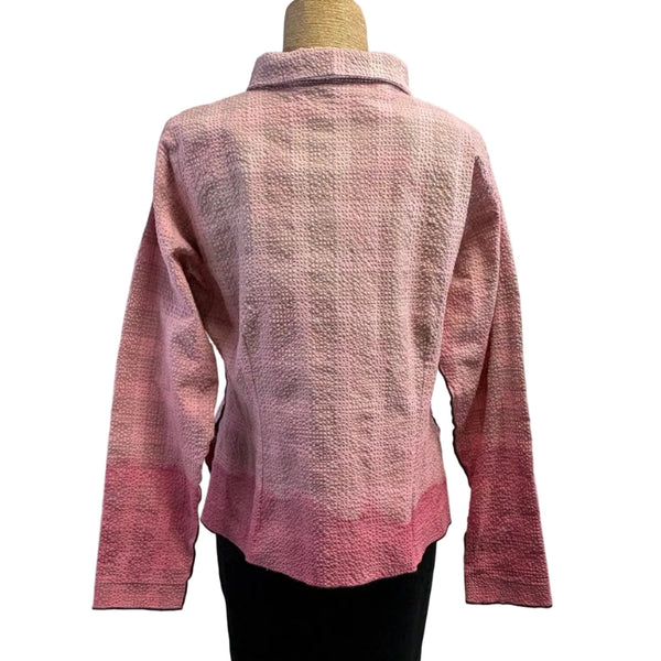 Deborah Cross Shirt, Pink Ombre, S