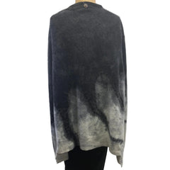 Galadriel Mattei Poncho, V-Neck, Black/White, Fits M-XL