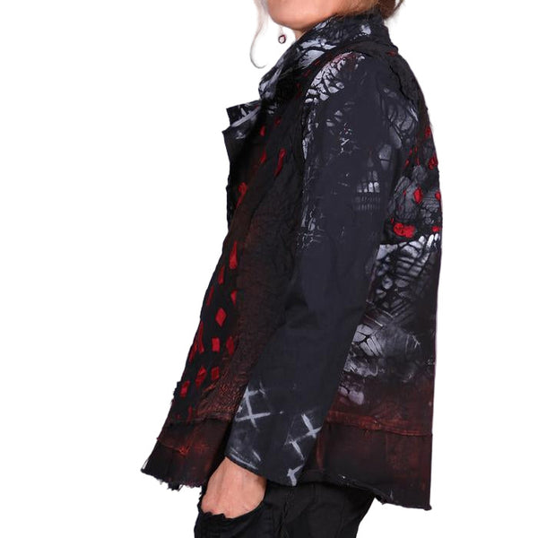 Tatiana Palnitska Jacket, Beauty Of The Draw, Red/White/Black, XS