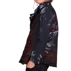 Tatiana Palnitska Jacket, Beauty Of The Draw, Red/White/Black, XS