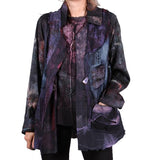 Tatiana Palnitska Jacket, Blue And Purple Rainbow, Black/Blue/Purple, M