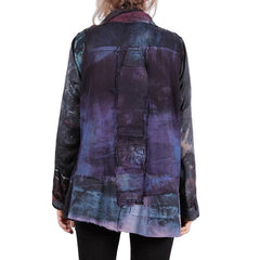 Tatiana Palnitska Jacket, Blue And Purple Rainbow, Black/Blue/Purple, M