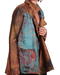 Tatiana Palnitska Jacket, Very Unordinary, Rust/Turquoise/Red, S/M
