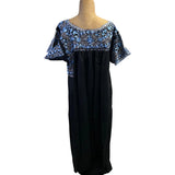Miriam Campos Dress, San Antonino, Black/Blue-Silver, M