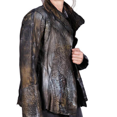 Tatiana Palnitska Jacket, Antique Gold With A Sparkle, Antique Gold/Purple/Black/Silver, S