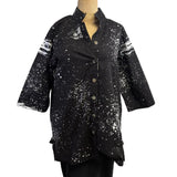 Adverb Shirt, Therefore, Black/White S/M & M