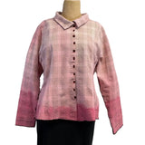 Deborah Cross Shirt, Pink Ombre, S