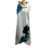 Ingrid Munt Dress, White/Teal/Black XS, S, M